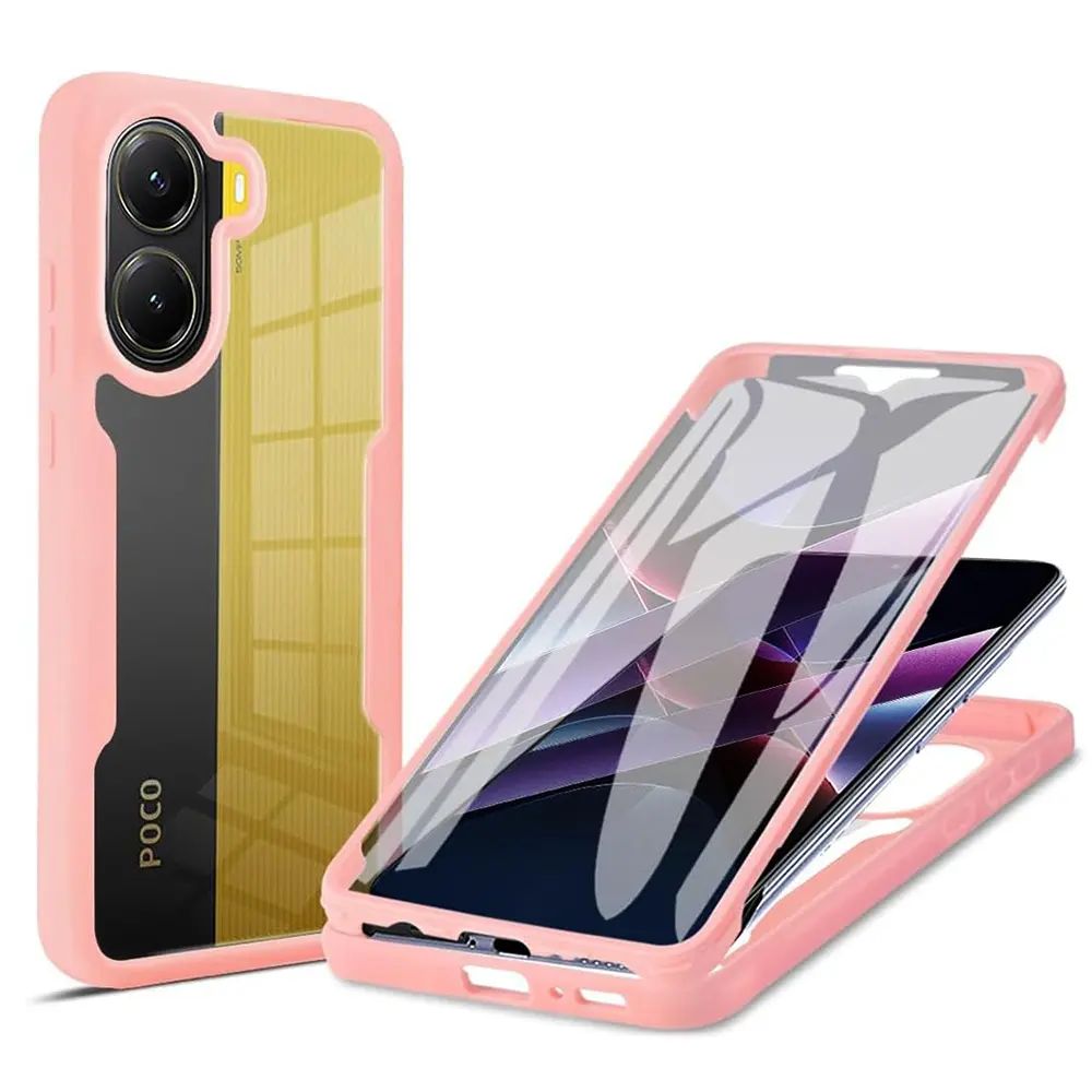 Techsuit ColorVerse 360 Series s ochranným sklem Xiaomi Poco X7 Pro růžová