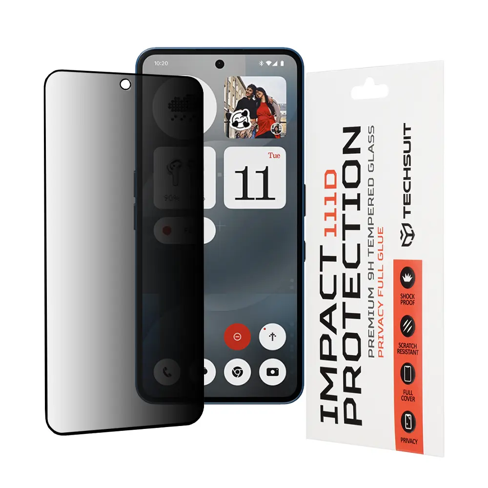 Techsuit 111D Privacy Full Glue pro Nothing Phone 3a / 3a Pro černá