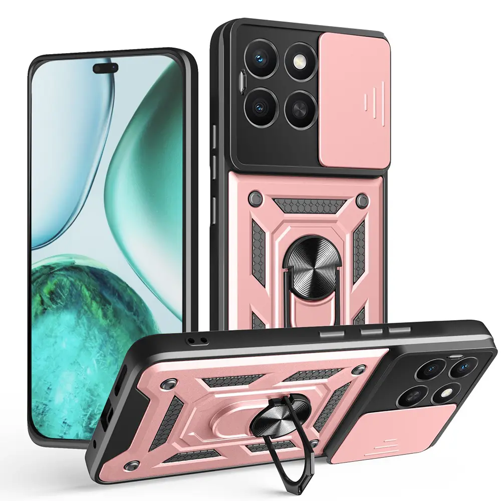Techsuit CamShield Series Honor X8c růžově zlatý obal