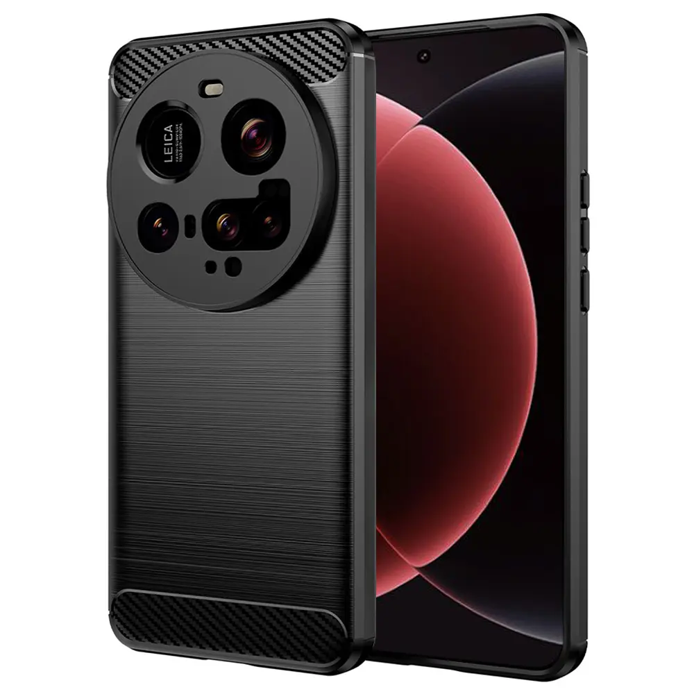 Pouzdro Techsuit Carbon Silicone pro Xiaomi 15 Ultra černé