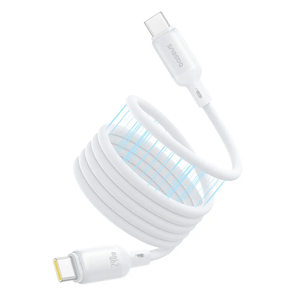 Baseus Data Cable PicoGo magnetický Type-C na Type-C 240W 1m bílý