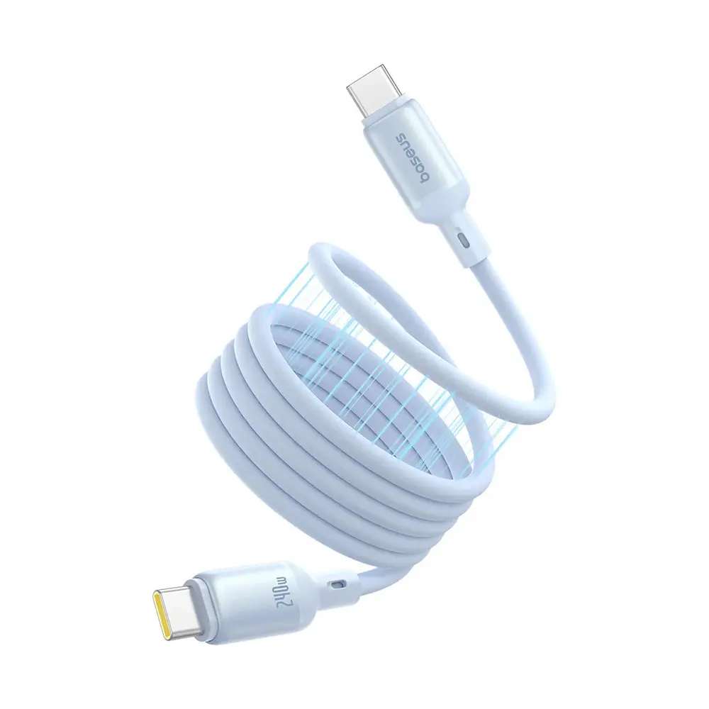 Baseus Data Cable PicoGo magnetický Type-C na Type-C 240W 1m modrý