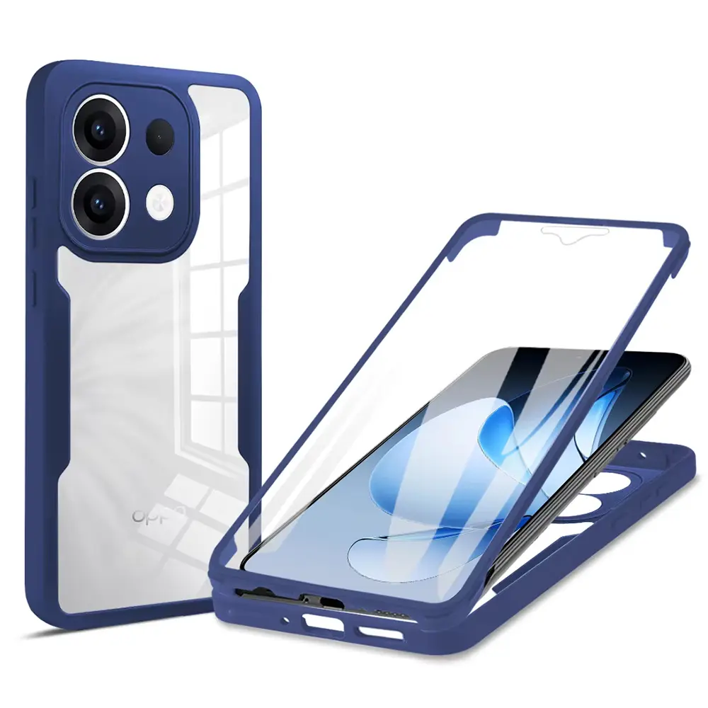 Techsuit ColorVerse 360 Series + Ochranné sklo pro Oppo Reno13 modrá