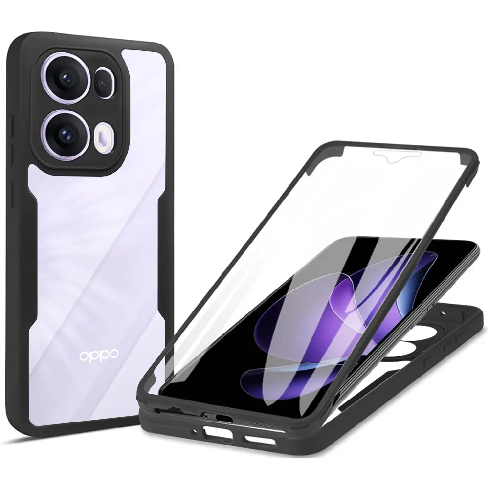 Techsuit ColorVerse 360 Series + Ochranné sklo Oppo Reno13 Pro Černá