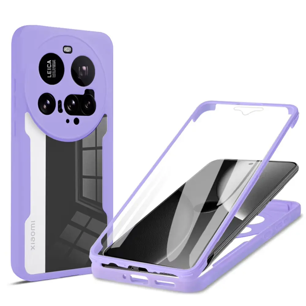 Techsuit ColorVerse 360 Series s ochranou displeje Xiaomi 15 Ultra fialová