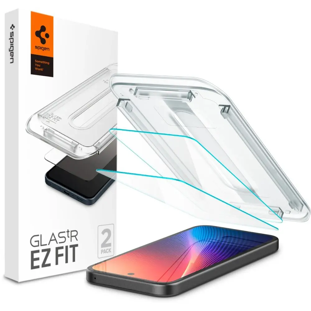 Spigen Glas.tR EZ-FIT (2 pack) Google Pixel 9a Čirý