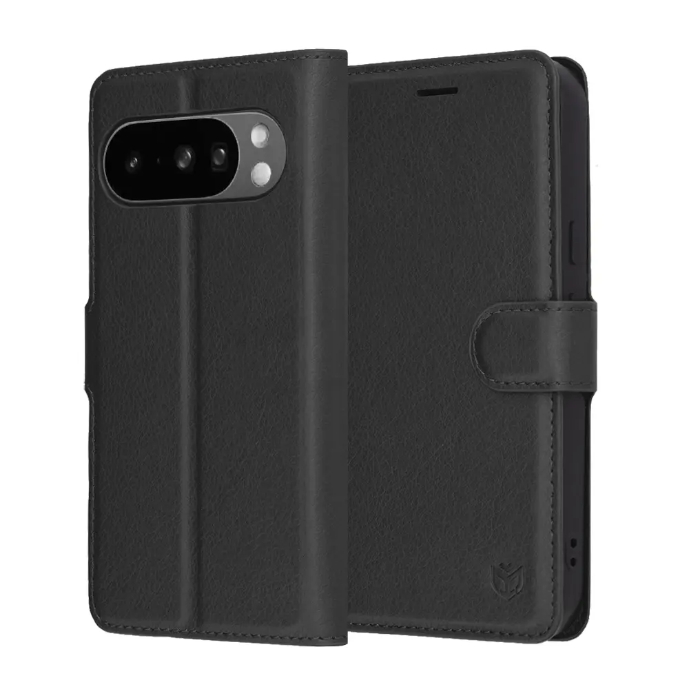 Techsuit kožené pouzdro Google Pixel 10 Pro XL černé