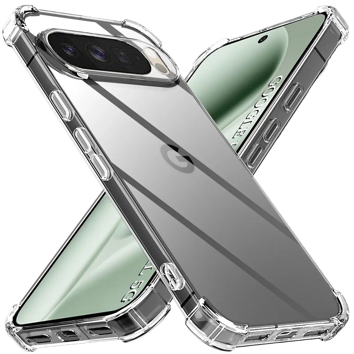 Techsuit Shockproof průhledný silikon pro Google Pixel 10 Pro XL průhledný