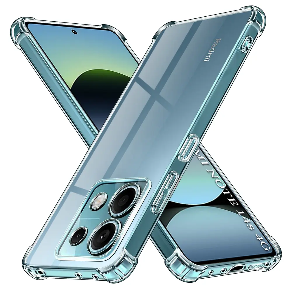 Techsuit Shockproof průhledný silikonový obal Xiaomi Redmi Note 14S průhledný