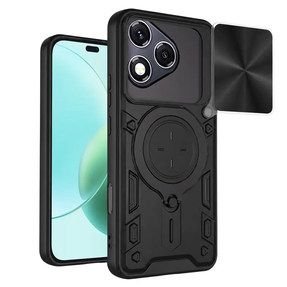 Techsuit – CamGuard Pro – ochranný obal se zakrytím kamery – Honor 400 Lite – černý