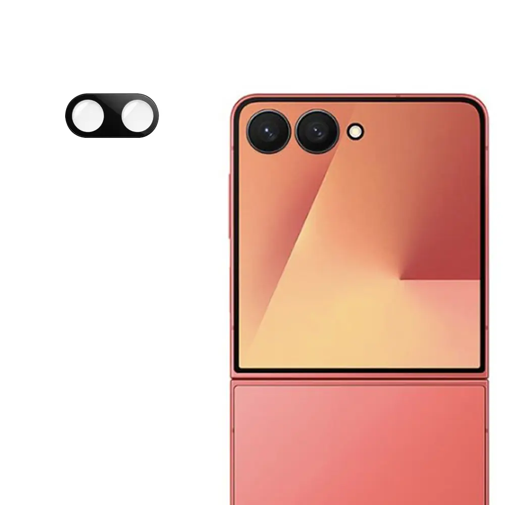 Techsuit sklíčko pro čočku fotoaparátu, Samsung Galaxy Z Flip7, černé