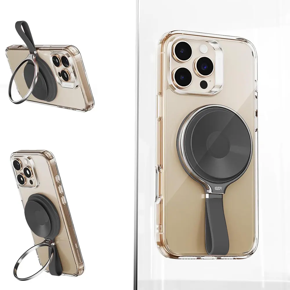 Držák telefonu ESR HaloLock černý magnetický otočný o 360° na zrcadlo