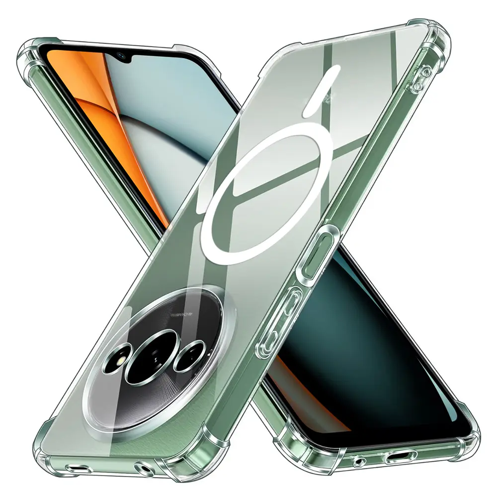Techsuit Shockproof průhledný silikonový MagSafe pro Xiaomi Redmi A3 A3x průhledný