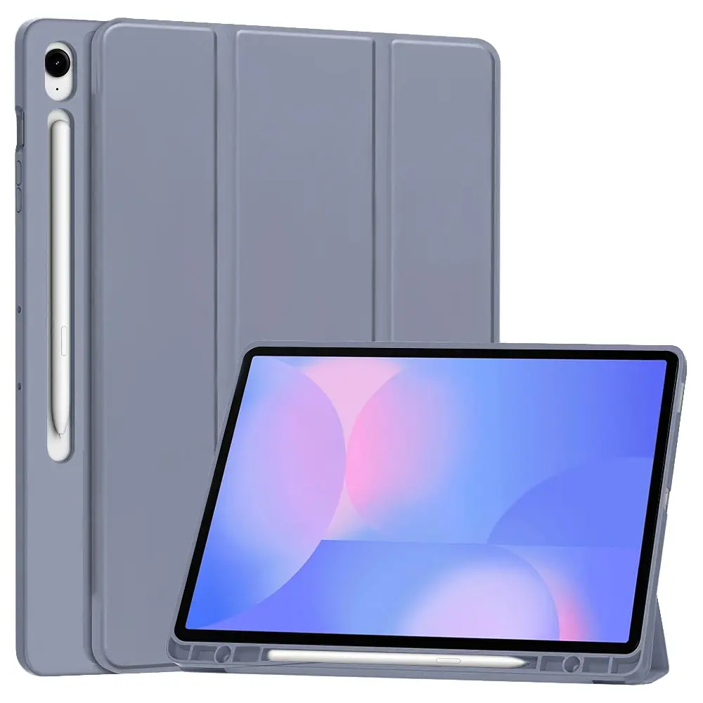 Techsuit Flex Trifold s držákem na tužku pro Samsung Galaxy Tab S10 FE Plus fialová