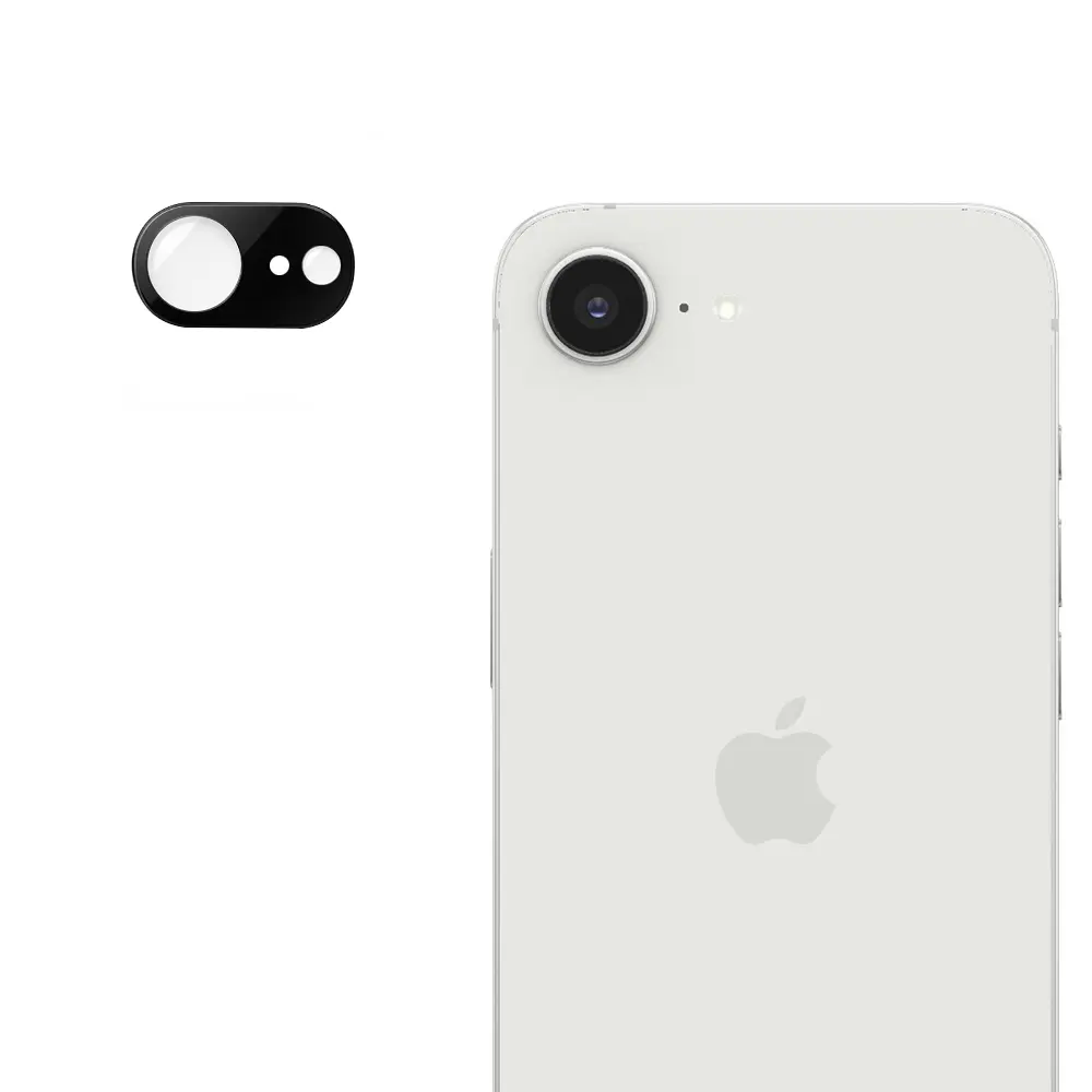 Techsuit ochranné sklo na fotoaparát iPhone 16e černé