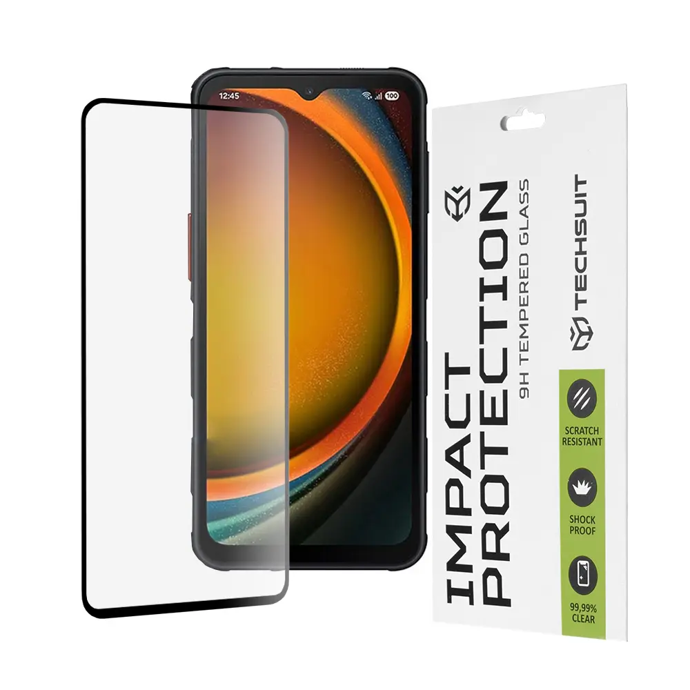 Ochranné sklo Techsuit 111D pro Samsung Galaxy Xcover7 Pro černé