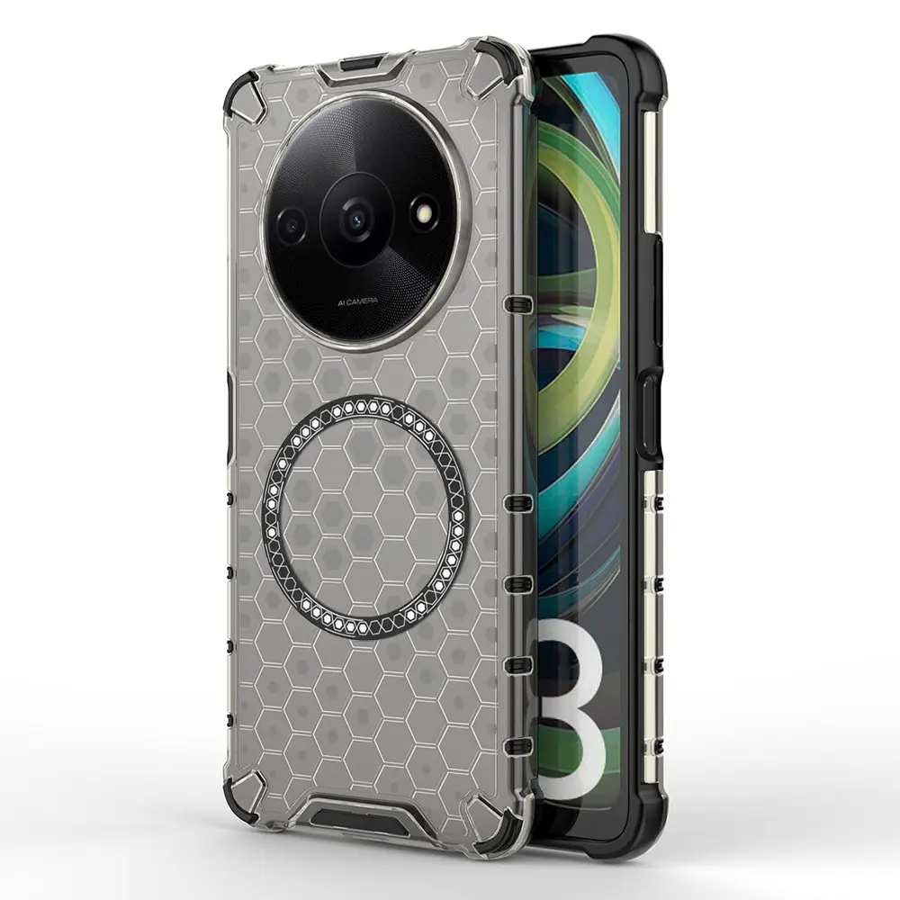 Techsuit HoneyComb Shield MagSafe pro Xiaomi Redmi A3 Redmi A3x černá