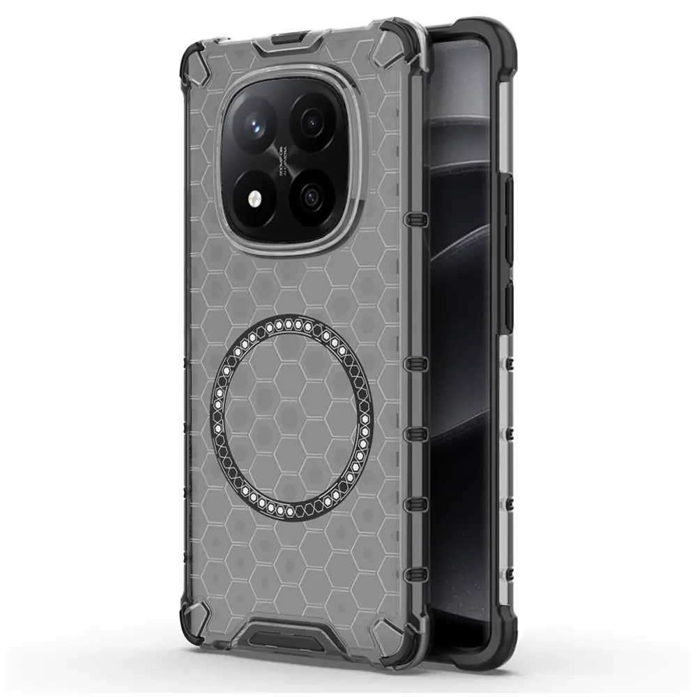 Techsuit HoneyComb Shield MagSafe pro Xiaomi Redmi Note 14 Pro+ 5G černý