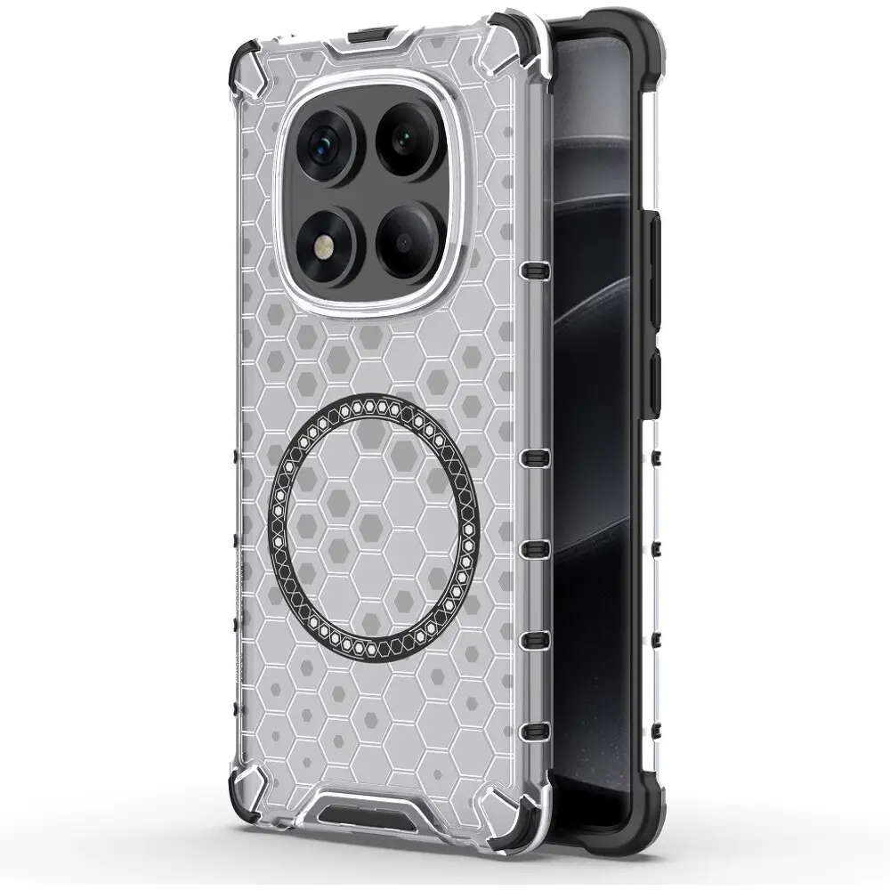 Techsuit HoneyComb Shield MagSafe pro Xiaomi Redmi Note 14 Pro 4G bílý