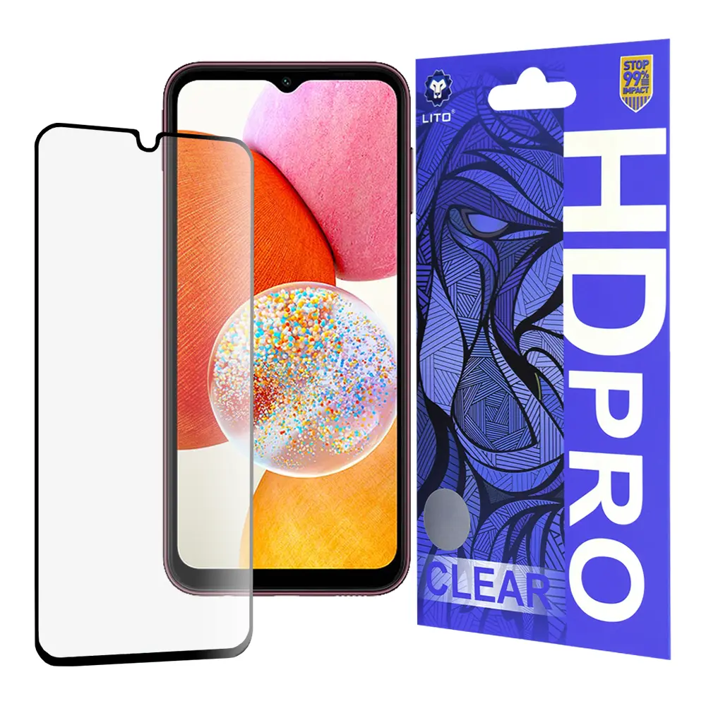Lito HD Pro Clear pro Samsung Galaxy A14 4G A14 5G černý