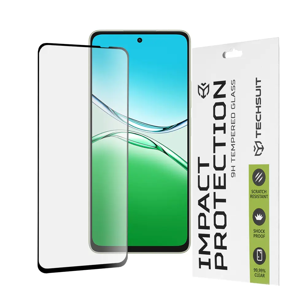 Techsuit 111D Ochranné sklo pro Oppo A5 Pro 4G A5 Pro 5G černé