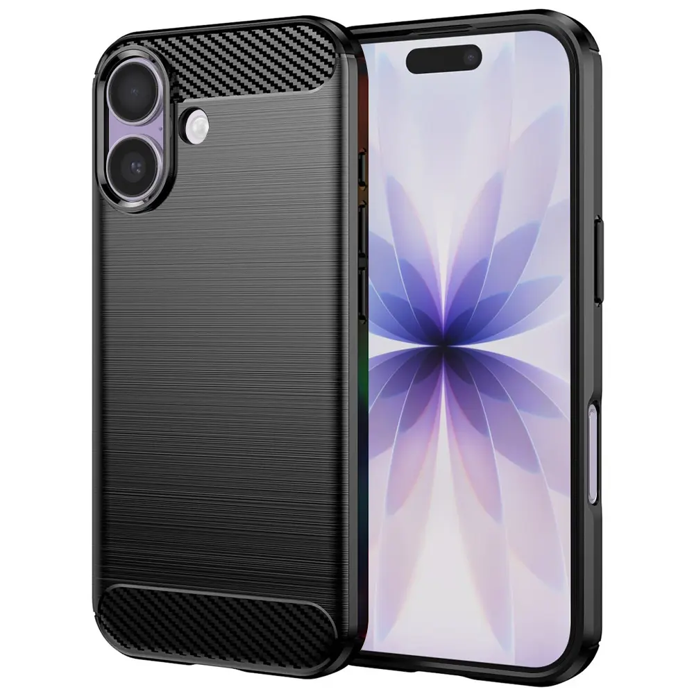 Techsuit Carbon Silicone pro iPhone 17 černý