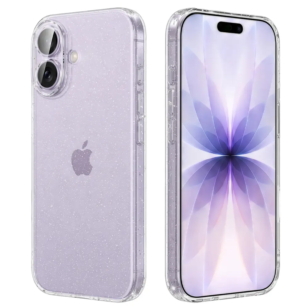 Techsuit SparkleSkin Series iPhone 17 průhledný obal