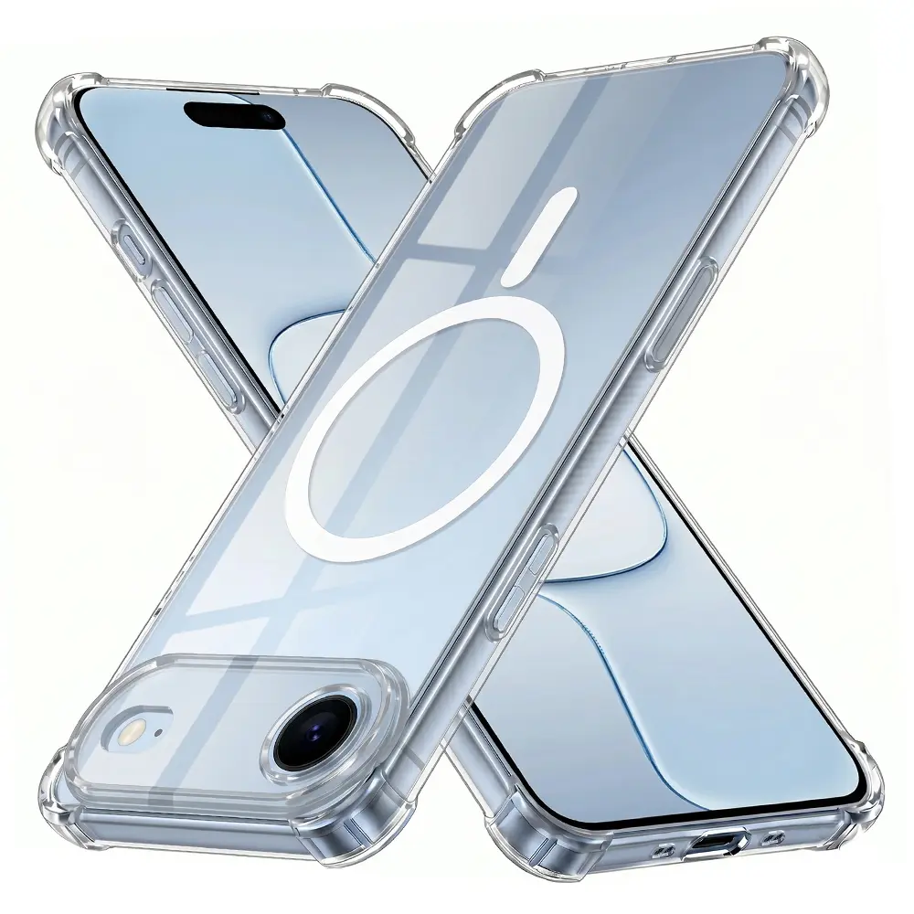 Techsuit Shockproof průhledný silikonový MagSafe iPhone 17 Air průhledný