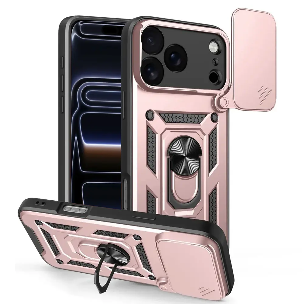 Techsuit CamShield Series iPhone 17 Pro růžově zlatý