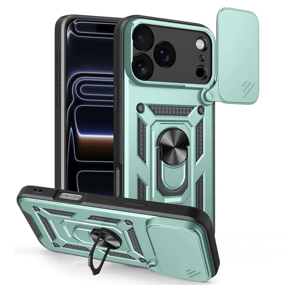 Techsuit CamShield Series pouzdro pro iPhone 17 Pro zelené