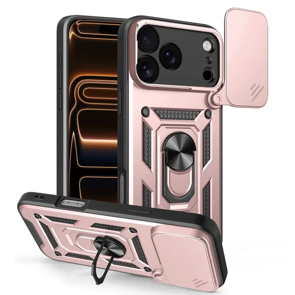Techsuit CamShield Series iPhone 17 Pro Max růžově zlatý