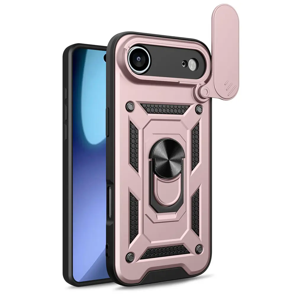 Techsuit CamShield Series pouzdro iPhone 17 Air růžově zlatá