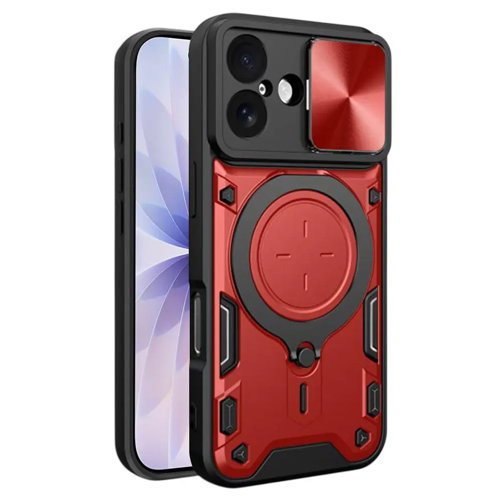 Techsuit CamGuard Pro pro iPhone 17 červený