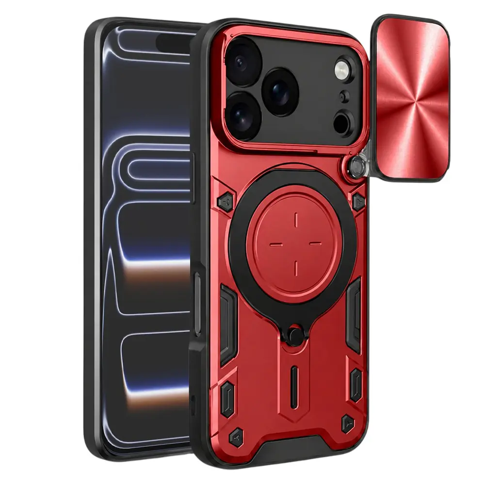 Techsuit CamGuard Pro pro iPhone 17 Pro červený
