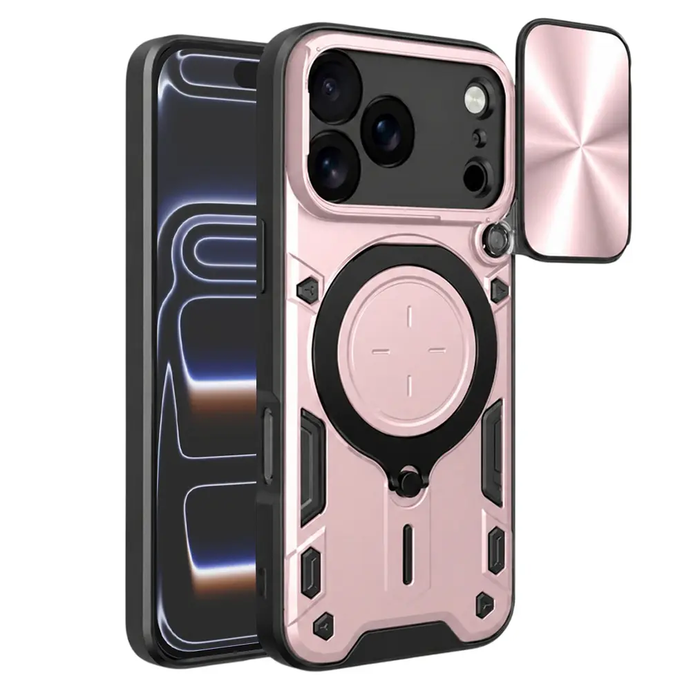 Ochranné pouzdro Techsuit CamGuard Pro iPhone 17 Pro růžové zlato