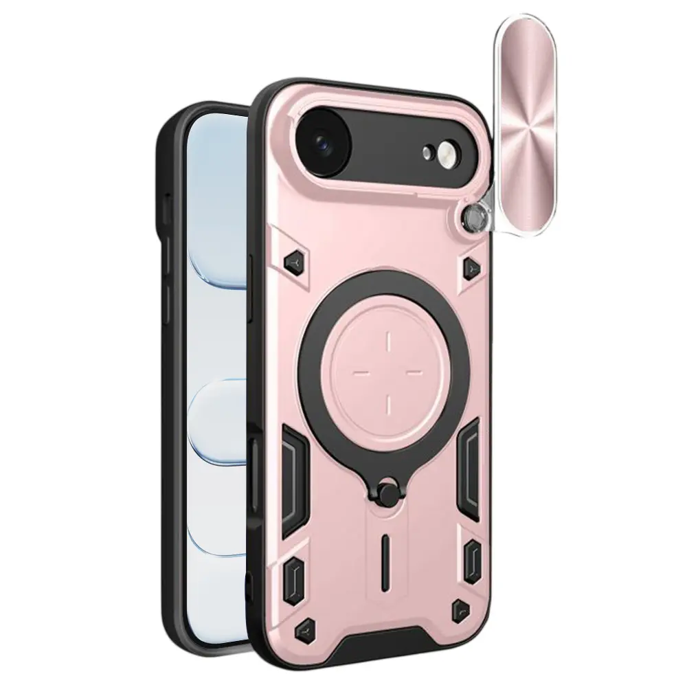 Techsuit CamGuard Pro iPhone 17 Air růžově zlatý