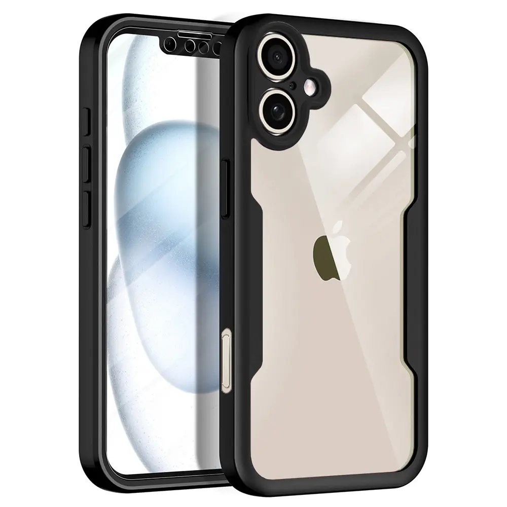 Techsuit ColorVerse 360 Series s ochranou displeje iPhone 17 černý