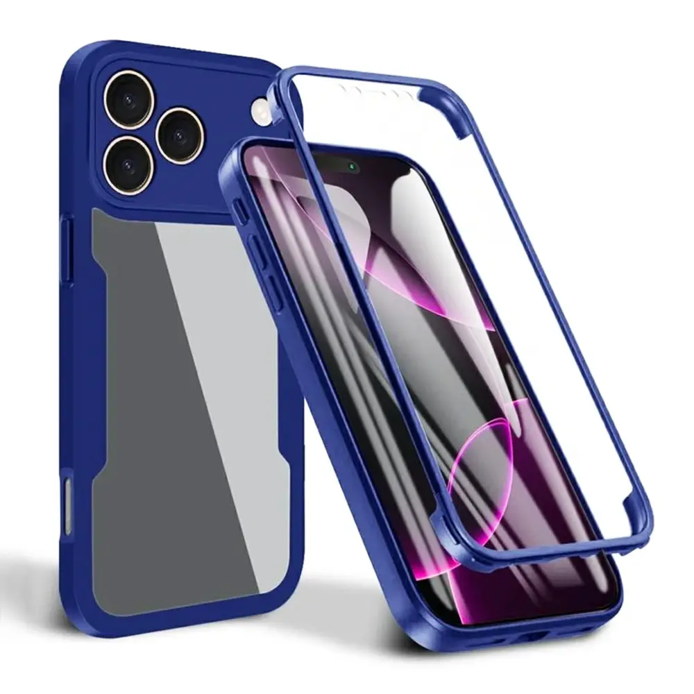 Techsuit ColorVerse 360 Series Ochranné sklo iPhone 17 Pro Modrá