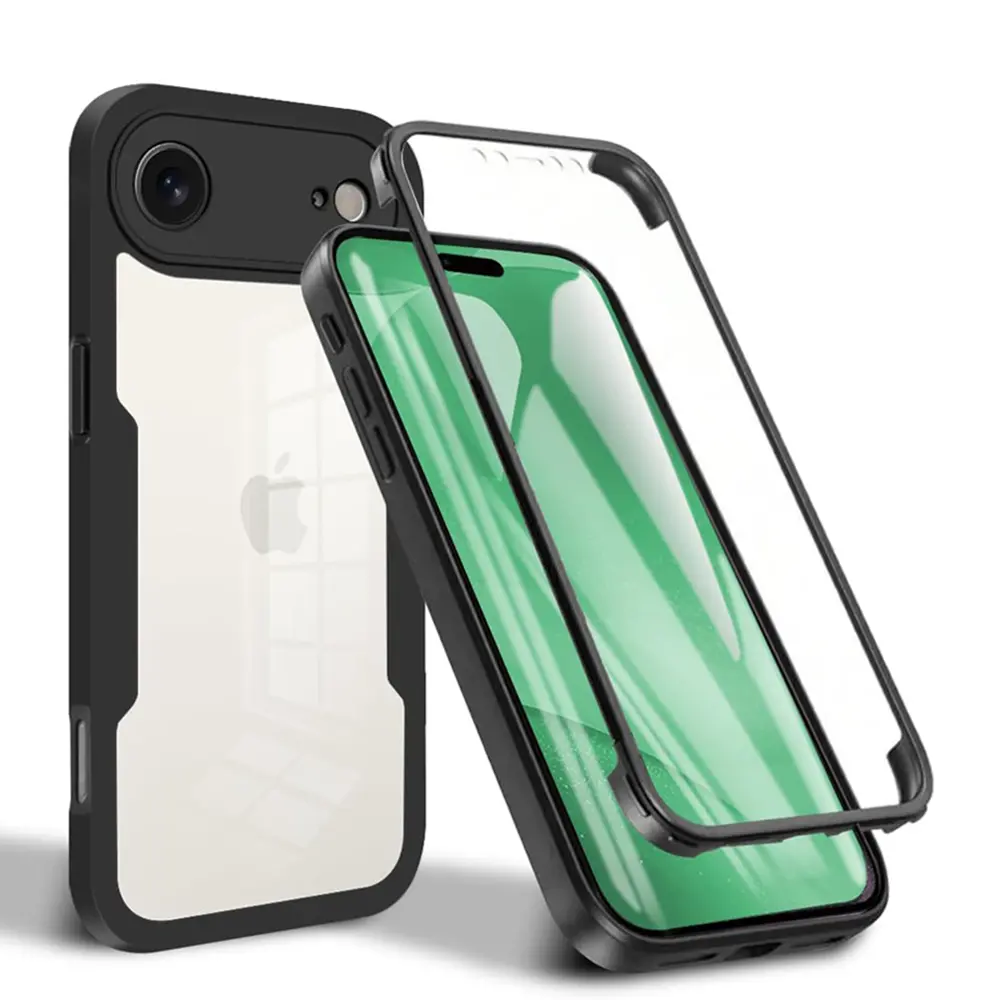 Techsuit ColorVerse 360 Series + Ochranné sklo iPhone 17 Air černý