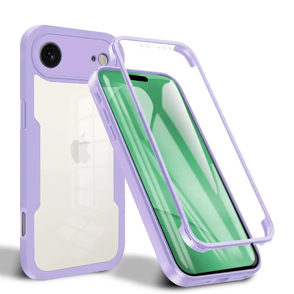 Techsuit ColorVerse 360 Series Ochranné sklo iPhone 17 Air Fialová