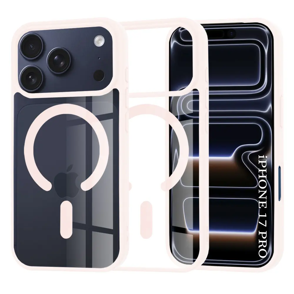 Techsuit MagSafe Pro pro iPhone 17 Pro v růžové barvě