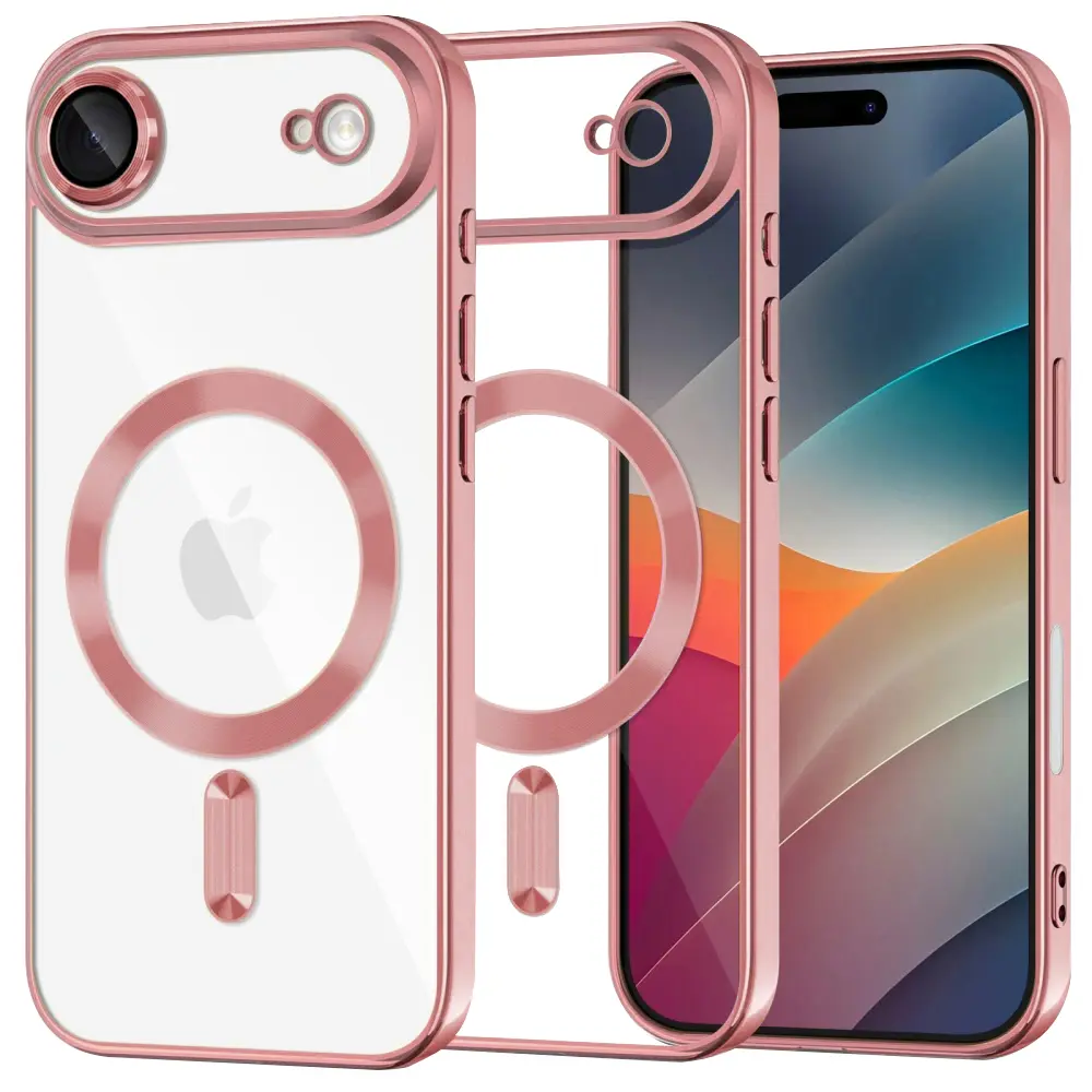Techsuit Luxury Crystal MagSafe pro iPhone 17 Air růžový