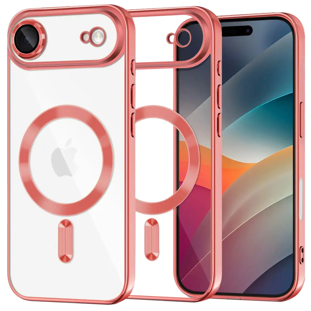 Techsuit Luxury Crystal MagSafe pro iPhone 17 Air červený