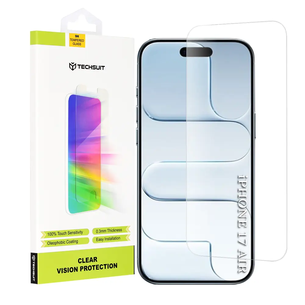 Techsuit Clear Vision Glass iPhone 17 Air průhledný