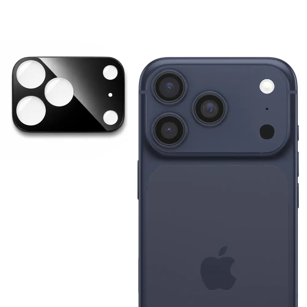 Techsuit sklíčko pro čočku fotoaparátu, iPhone 17 Pro, černé