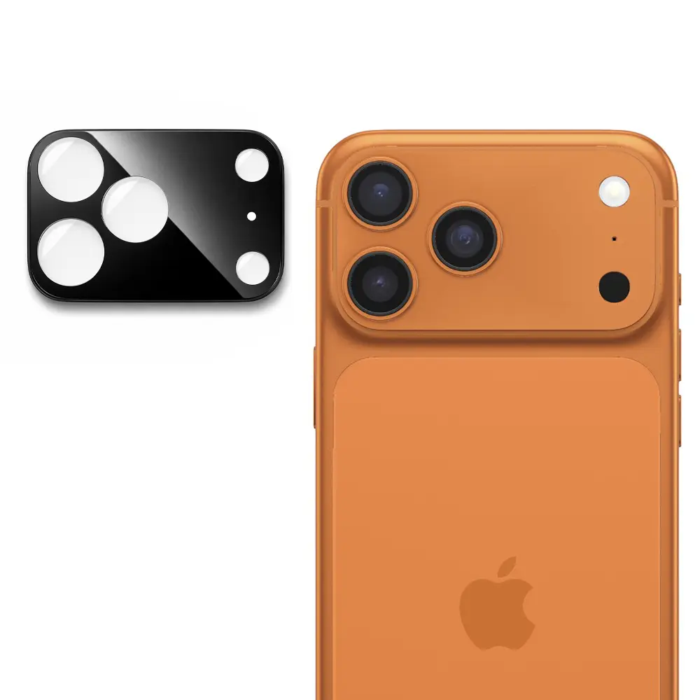 Techsuit sklíčko pro čočku fotoaparátu, iPhone 17 Pro Max, černé