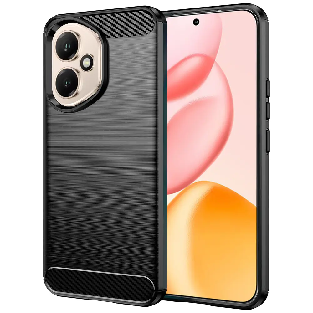 Pouzdro Techsuit Carbon Silicone Honor 400 černé