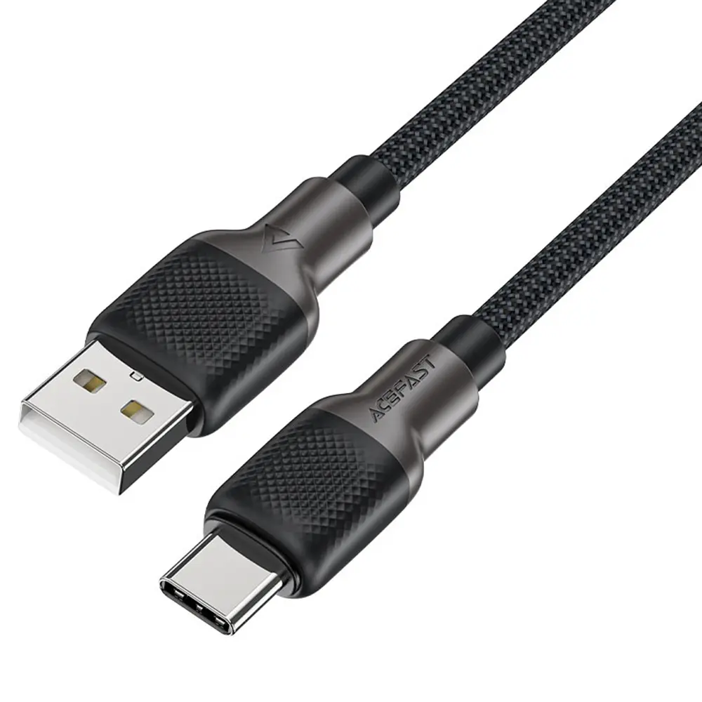 Acefast Datový kabel C10-04 Rychlé nabíjení USB na Type-C 1.2m černý