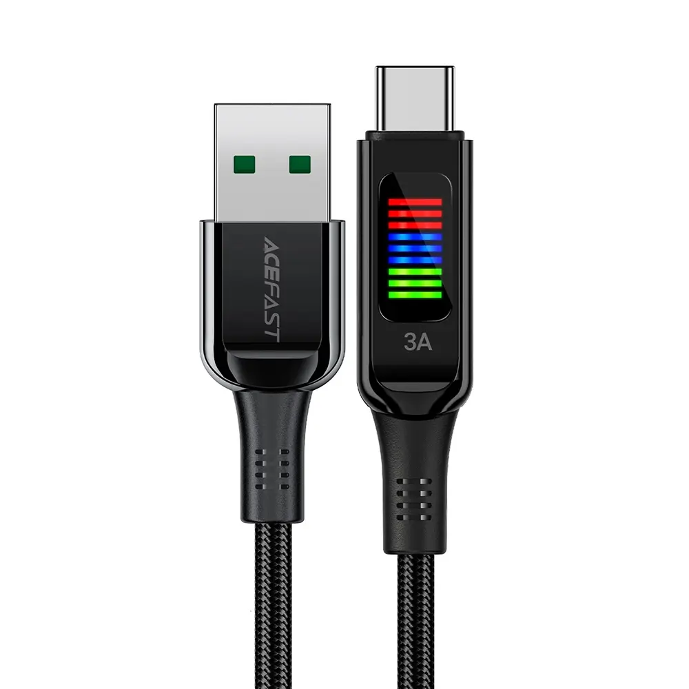 Acefast Datový kabel C7-04 USB na Type-C Rychlé nabíjení 1.2m černý