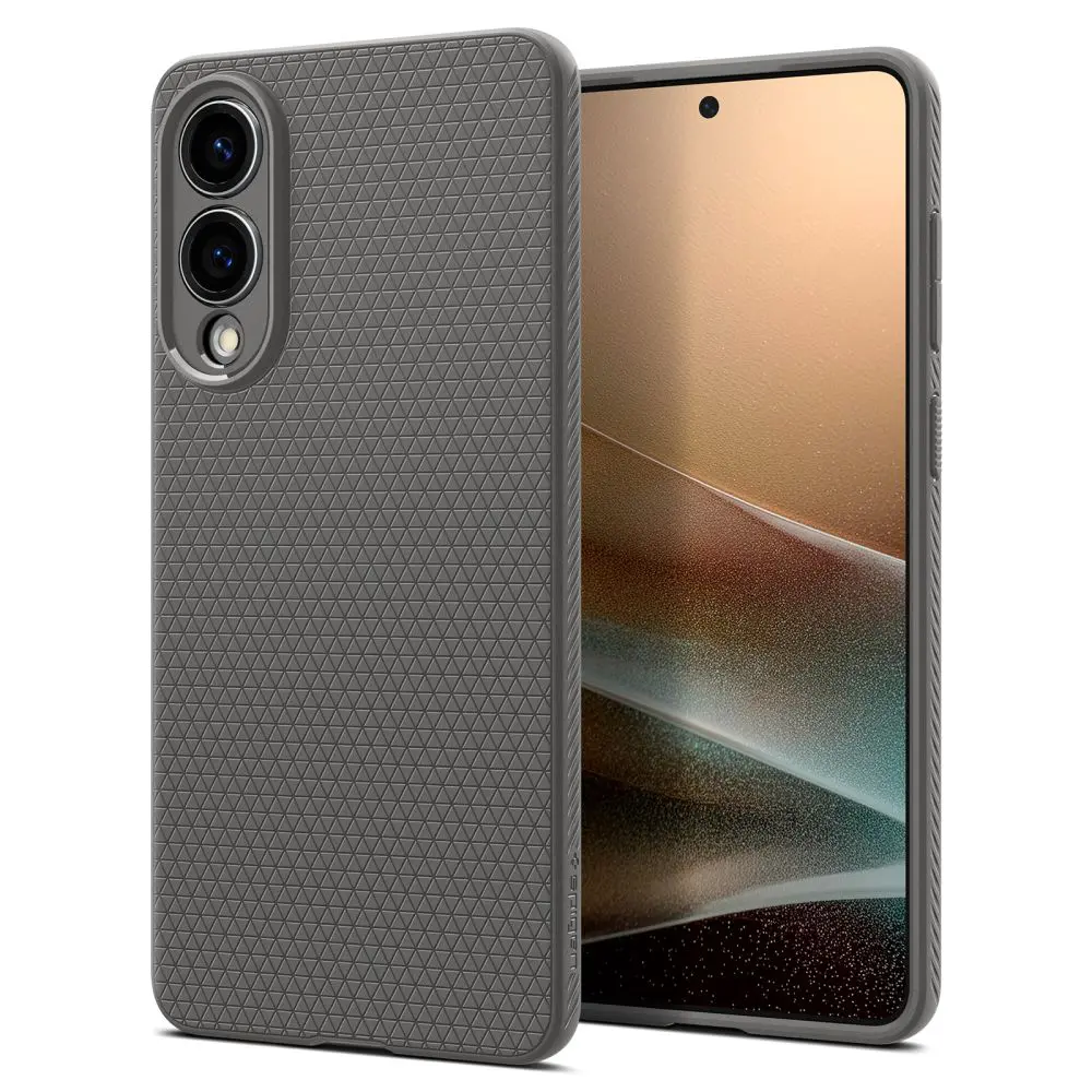 Spigen Liquid Air pouzdro Samsung Galaxy S25 Edge mramorově šedé